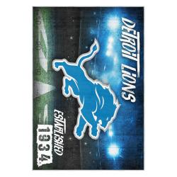 nfl detroit lions football team logo sport carpet area rug home decor gift for fans dlw45