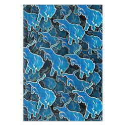 nfl detroit lions football team logo sport carpet area rug home decor gift for fans dlw69