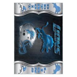 nfl detroit lions football team logo sport carpet area rug home decor gift for fans dlw78
