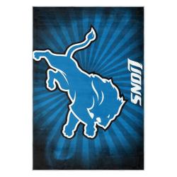 nfl detroit lions football team logo sport carpet area rug home decor gift for fans dlw95
