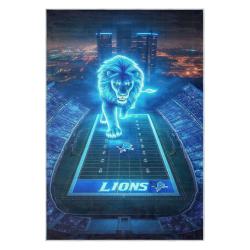 nfl detroit lions football team logo sport carpet area rug home decor gift for fans dlw96