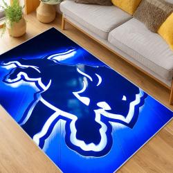 nfl detroit lions football team logo sport carpet area rug home decor living room dlw36