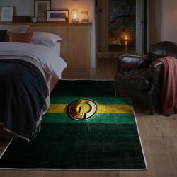 nfl green bay packers area rug non slip football carpet home decor gift idea for fans bedroom gbp114
