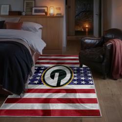 nfl green bay packers area rug non slip football carpet home decor gift idea for fans bedroom gbp118