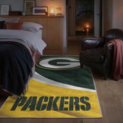 nfl green bay packers area rug non slip football carpet home decor gift idea for fans bedroom gbp119