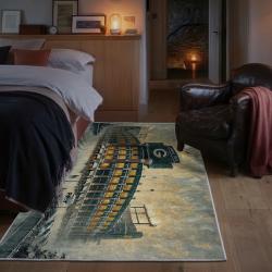 nfl green bay packers area rug non slip football carpet home decor gift idea for fans bedroom gbp126