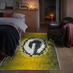 nfl green bay packers area rug non slip football carpet home decor gift idea for fans bedroom gbp127