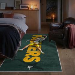 nfl green bay packers area rug non slip football carpet home decor gift idea for fans bedroom gbp129