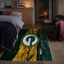 nfl green bay packers area rug non slip football carpet home decor gift idea for fans bedroom gbp136
