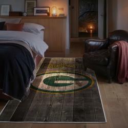 nfl green bay packers area rug non slip football carpet home decor gift idea for fans bedroom gbp139