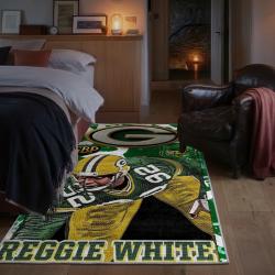 nfl green bay packers area rug non slip football carpet home decor gift idea for fans bedroom gbp141