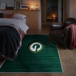 nfl green bay packers area rug non slip football carpet home decor gift idea for fans bedroom gbp145