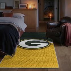 nfl green bay packers area rug non slip football carpet home decor gift idea for fans bedroom gbp151