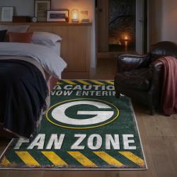 nfl green bay packers area rug non slip football carpet home decor gift idea for fans bedroom gbp153