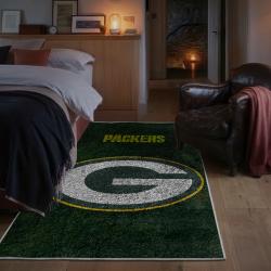 nfl green bay packers area rug non slip football carpet home decor gift idea for fans bedroom gbp157