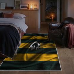 nfl green bay packers area rug non slip football carpet home decor gift idea for fans bedroom gbp169