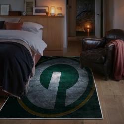 nfl green bay packers area rug non slip football carpet home decor gift idea for fans bedroom gbp177