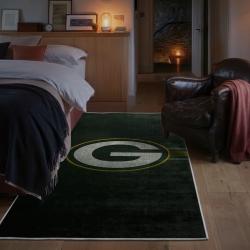 nfl green bay packers area rug non slip football carpet home decor gift idea for fans bedroom gbp185