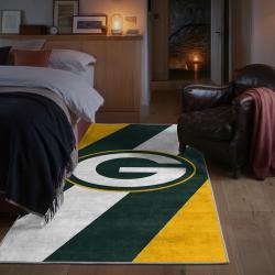 nfl green bay packers area rug non slip football carpet home decor gift idea for fans bedroom gbp188