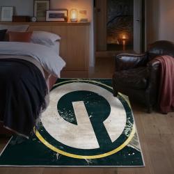 nfl green bay packers area rug non slip football carpet home decor gift idea for fans bedroom gbp192