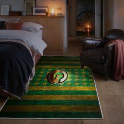 nfl green bay packers area rug non slip football carpet home decor gift idea for fans bedroom gbp193