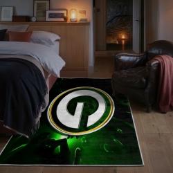 nfl green bay packers area rug non slip football carpet home decor gift idea for fans bedroom gbp199