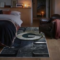 nfl green bay packers area rug non slip football carpet home decor gift idea for fans bedroom gbp45