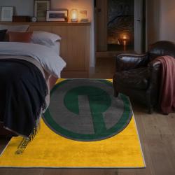 nfl green bay packers area rug non slip football carpet home decor gift idea for fans bedroom gbp54