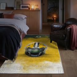 nfl green bay packers area rug non slip football carpet home decor gift idea for fans bedroom gbp55