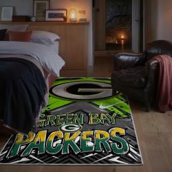 nfl green bay packers area rug non slip football carpet home decor gift idea for fans bedroom gbp56