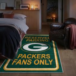 nfl green bay packers area rug non slip football carpet home decor gift idea for fans bedroom gbp62