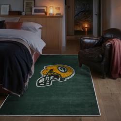 nfl green bay packers area rug non slip football carpet home decor gift idea for fans bedroom gbp63