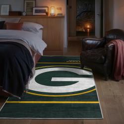 nfl green bay packers area rug non slip football carpet home decor gift idea for fans bedroom gbp72