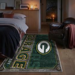 nfl green bay packers area rug non slip football carpet home decor gift idea for fans bedroom gbp79