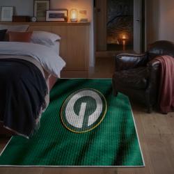 nfl green bay packers area rug non slip football carpet home decor gift idea for fans bedroom gbp84