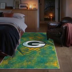 nfl green bay packers area rug non slip football carpet home decor gift idea for fans bedroom gbp85