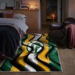 nfl green bay packers area rug non slip football carpet home decor gift idea for fans bedroom gbp94