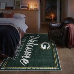 nfl green bay packers area rug non slip football carpet home decor gift idea for fans bedroom gbp97