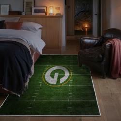 nfl green bay packers area rug non slip football carpet home decor gift idea for fans bedroom gbp99