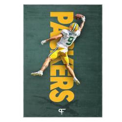 nfl green bay packers area rug non slip football carpet home decor gift idea for fans gbp129
