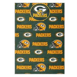 nfl green bay packers area rug non slip football carpet home decor gift idea for fans gbp174