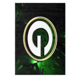 nfl green bay packers area rug non slip football carpet home decor gift idea for fans gbp199