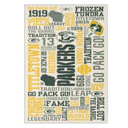 nfl green bay packers area rug non slip football carpet home decor gift idea for fans gbp47