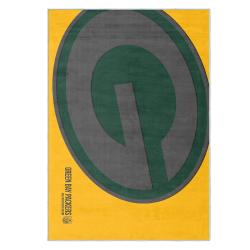 nfl green bay packers area rug non slip football carpet home decor gift idea for fans gbp54