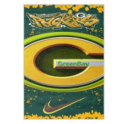 nfl green bay packers area rug non slip football carpet home decor gift idea for fans gbp71