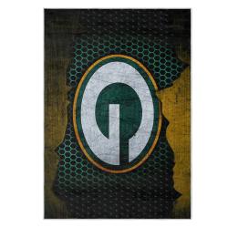 nfl green bay packers area rug non slip football carpet home decor gift idea for fans gbp75