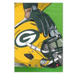 nfl green bay packers area rug non slip football carpet home decor gift idea for fans gbp98