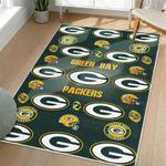 nfl green bay packers area rug non slip football carpet home decor gift idea for fans living room gbp100
