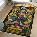 nfl green bay packers area rug non slip football carpet home decor gift idea for fans living room gbp103