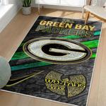 nfl green bay packers area rug non slip football carpet home decor gift idea for fans living room gbp111